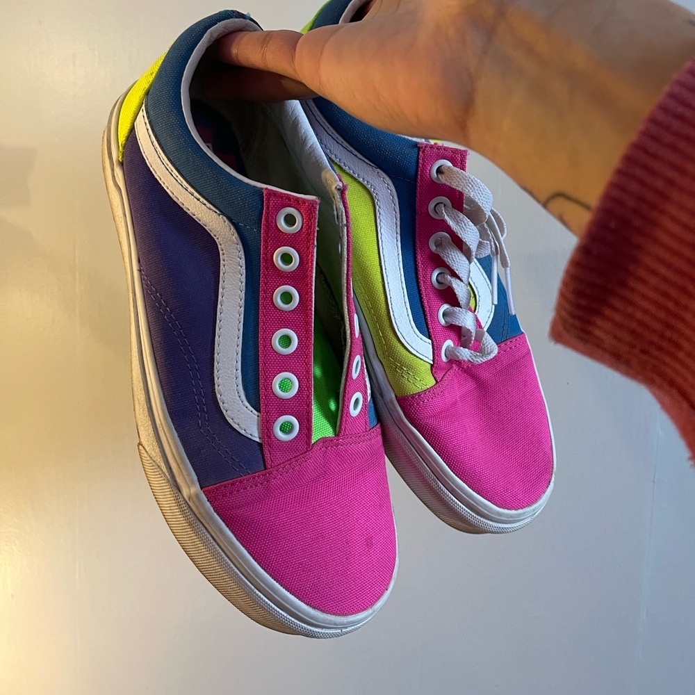 Neon Multicolored Vans - Picture 2 of 3